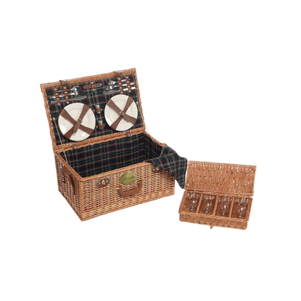 Red Hamper 4 Person Fitted Paddington Picnic Hamper