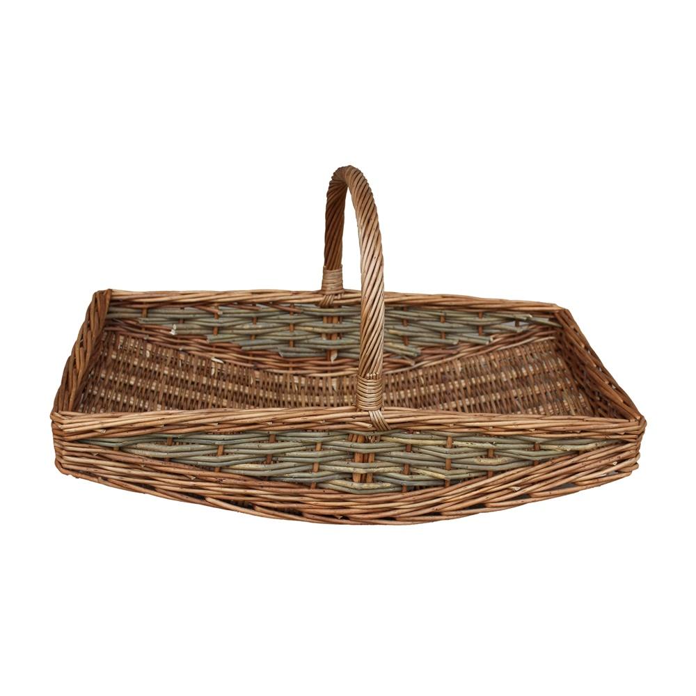 Unpeeled Willow Garden Trug Basket