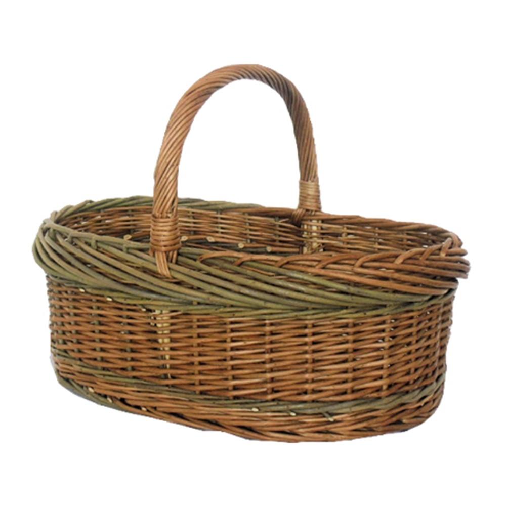 Red Hamper Green Willow Norfolk Shopping Basket