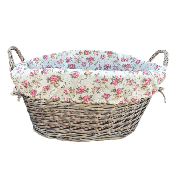 Red Hamper Antique Wash Finish Wash Basket