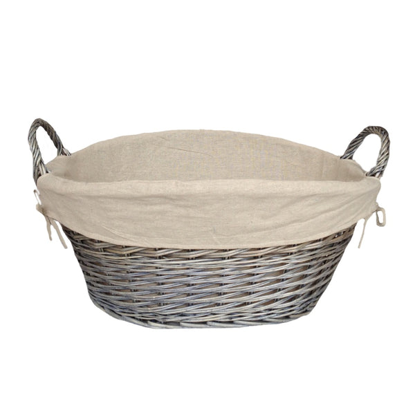 Red Hamper Antique Wash Finish Wash Basket