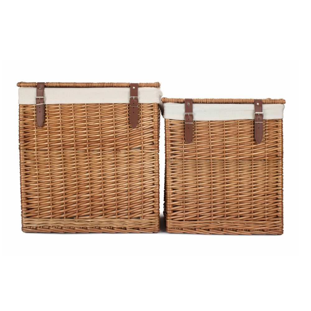 Boutique Double Steamed Wash Storage Laundry Basket With Lining