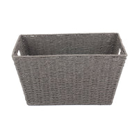 Red Hamper Grey Paper Rope Deep Tray