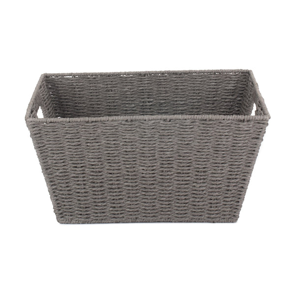 Red Hamper Grey Paper Rope Deep Tray