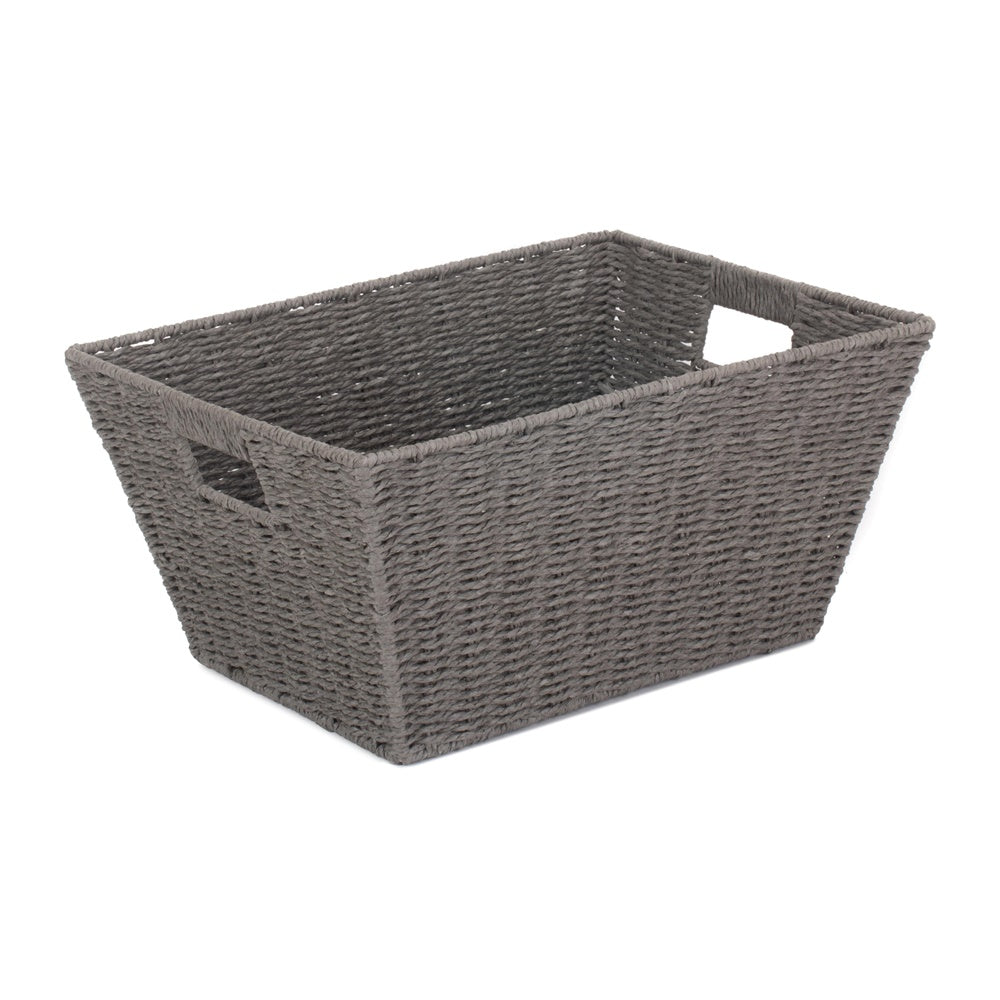Red Hamper Grey Paper Rope Deep Tray