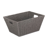 Red Hamper Grey Paper Rope Deep Tray