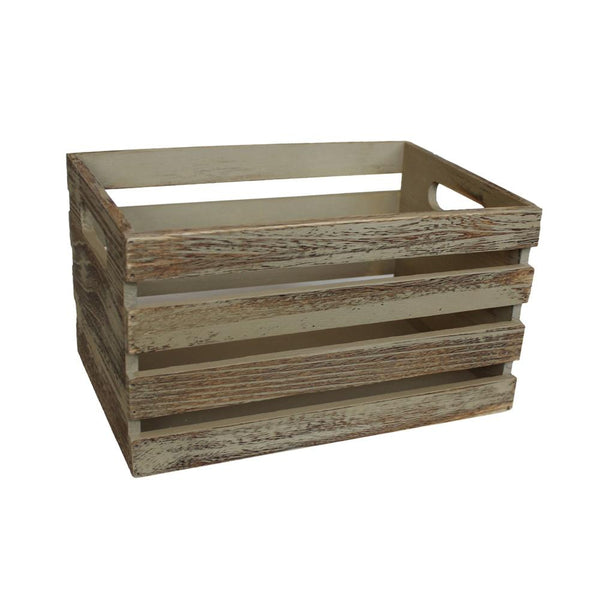 Red Hamper Oak Effect Wooden Open Top Storage