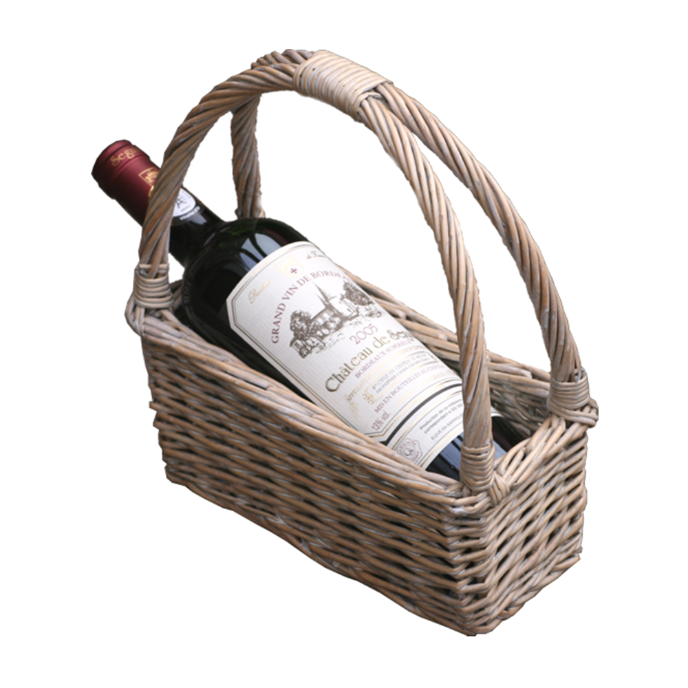 Provence Willow Bottle Carrying Cradle