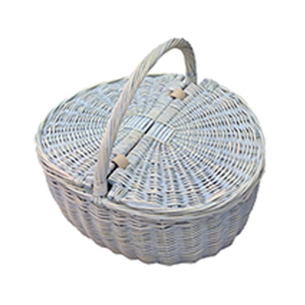 Red Hamper Provence Double Lidded Empty Picnic Basket