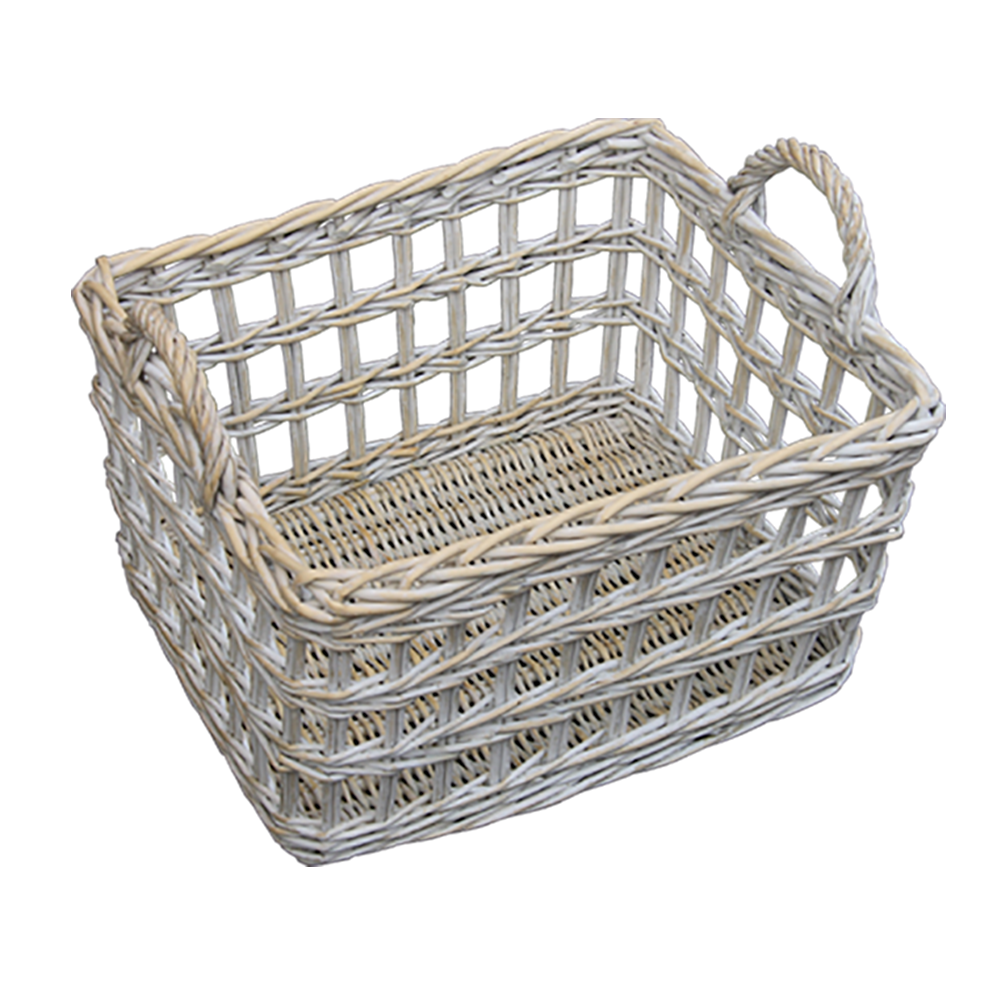 Provence Open Weave Wicker Utility Basket