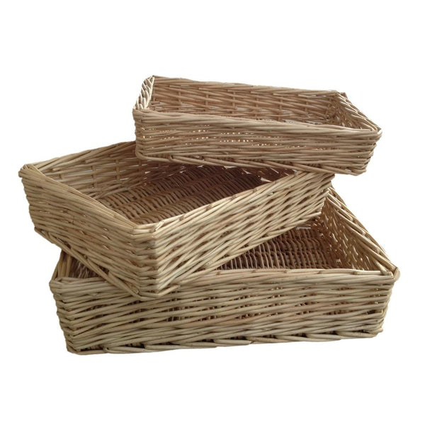 Red Hamper Rectangular Straight-Sided Wicker