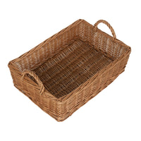 Large Rectangular Bread Display Wicker Tray