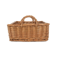 Large Rectangular Bread Display Wicker Tray