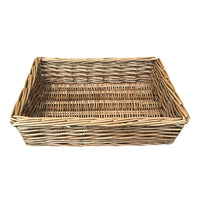 Red Hamper Antique Wash Rectangular Straight Sided Wicker Tray