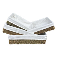 Red Hamper Rectangular Seagrass Tray