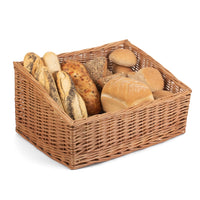 Red Hamper Sloped Sided Wicker Display Basket