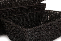 Red Hamper Black Paper Rope Display Tray