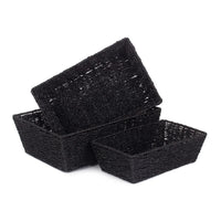 Red Hamper Black Paper Rope Display Tray
