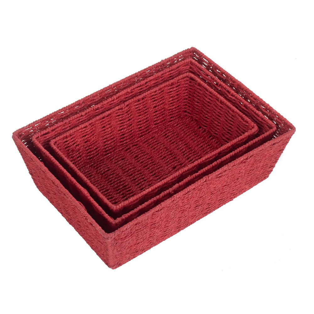 Red Hamper Red Paper Rope Display Tray
