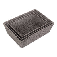 Red Hamper Grey Paper Rope Display Tray