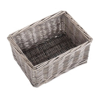 Antique Wash Finish Wicker Tray