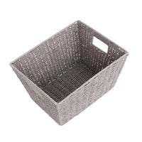 Red Hamper Grey Paper Rope Deep Tray