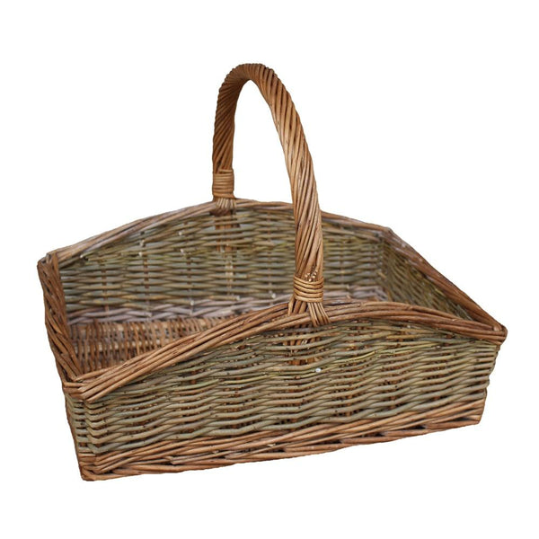 Red Hamper Rectangular Country Unpeeled Garden Trug