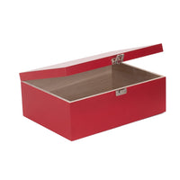 Red Wooden Storage Box