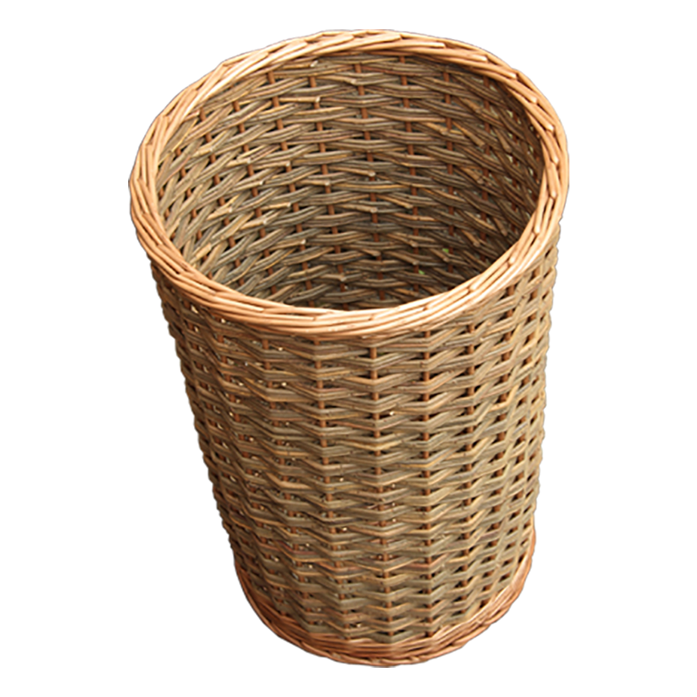 Red Hamper Round Hallway Umbrella Walking Stick Wicker Basket
