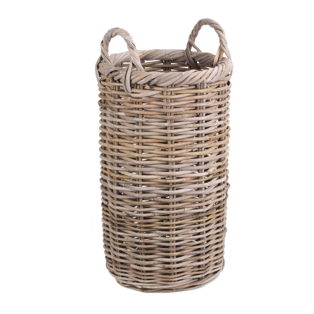Red Hamper Round Rattan Umbrella Basket