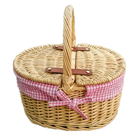 Red Hamper Childs Picnic Basket with Lining