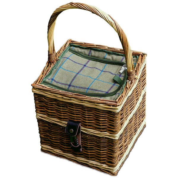 Red Hamper Wicker Beaufort Picnic Drinks Basket