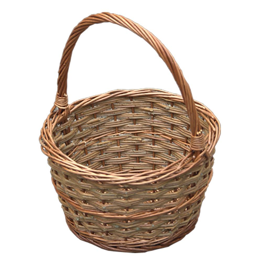 Small Rustic Apple Shopping Basket