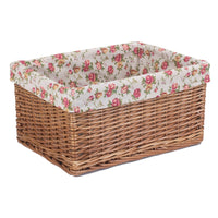 Red Hamper Double Steamed Garden Rose Willow Storage Baskets