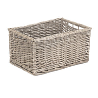 Red Hamper Antique Wash Wicker Storage Basket