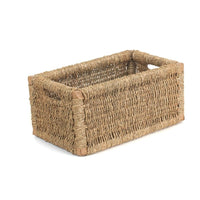 Red Hamper Seagrass Storage Basket