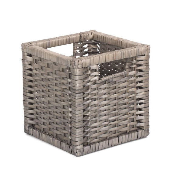 Wooden Framed Split Willow Storage Basket