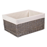 Red Hamper Jumbo Antique Wash Wicker Storage Basket