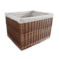 Red Hamper Set of 3 Somerset Rectangular Log basket
