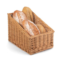 Red Hamper Sloped Sided Wicker Display Basket