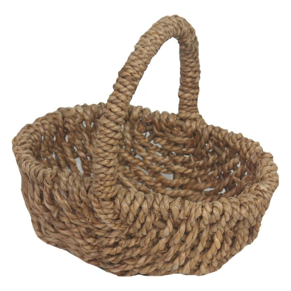 Red Hamper Shopping Basket Small Rush Shopper