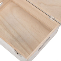 30cm White Wash Wooden Box