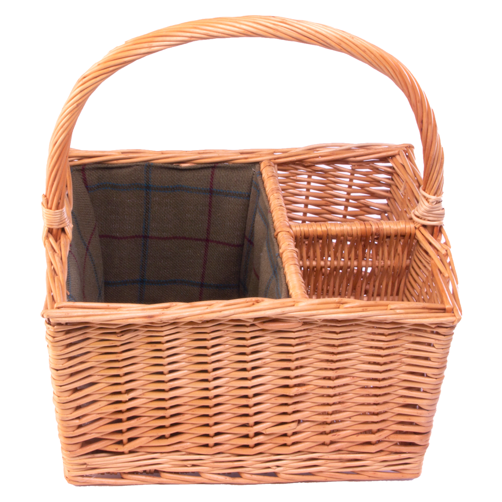 2 Bottle with Lining Picnic Basket