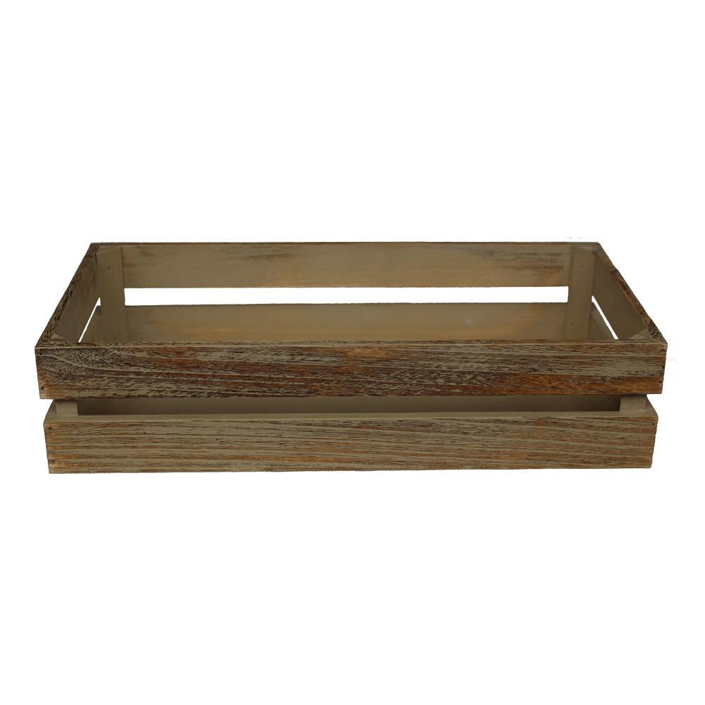 Oak Effect Wooden Packing Crate