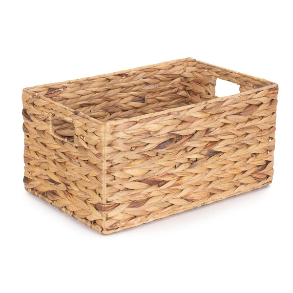 Red Hamper Water Hyacinth Rectangular Storage Basket