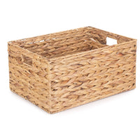 Red Hamper Water Hyacinth Rectangular Storage Basket
