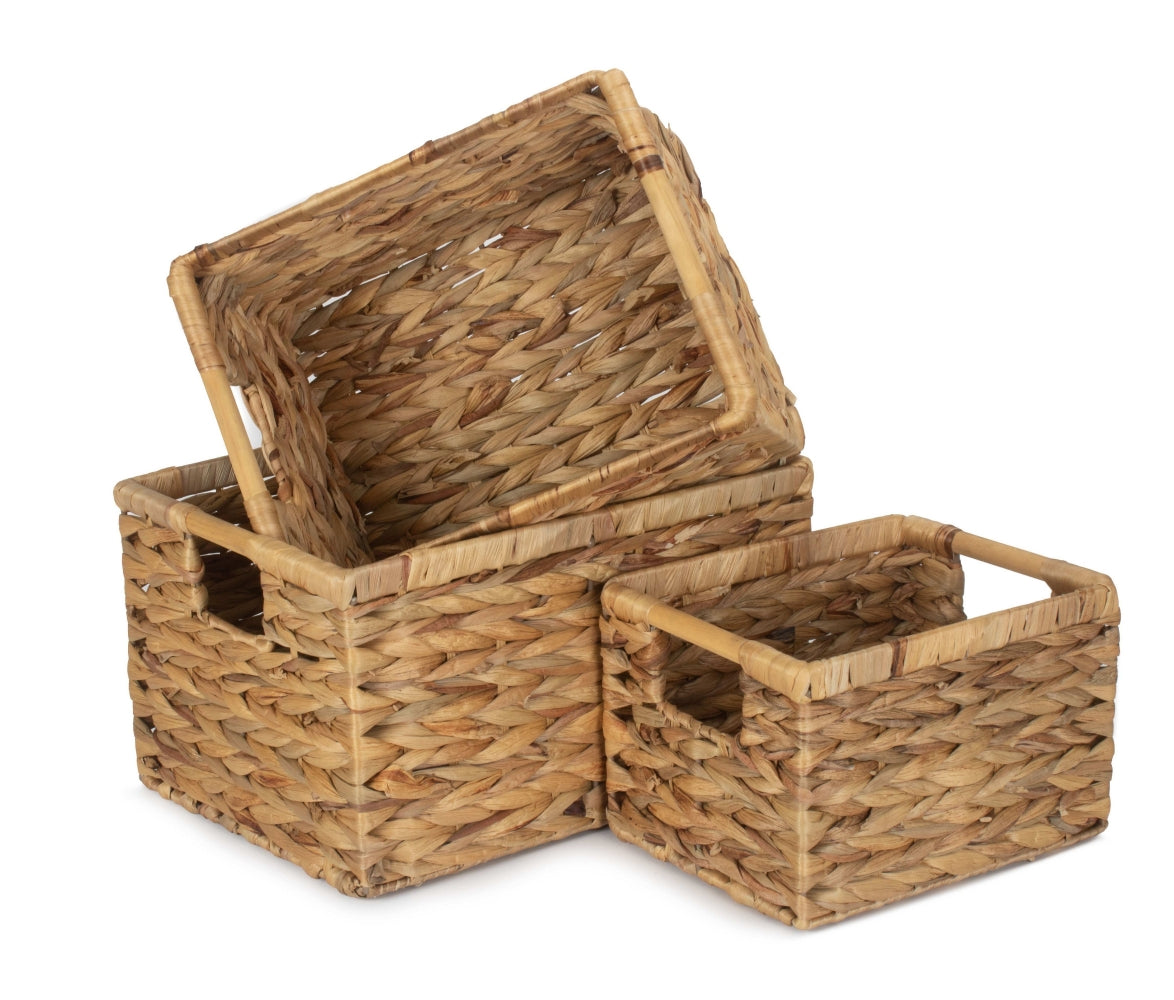 Nordic Water Hyacinth Storage Basket