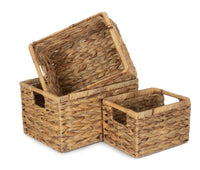 Red Hamper Nordic Water Hyacinth Storage Basket
