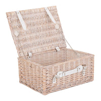 Red Hamper Wicker 41cm White Hamper