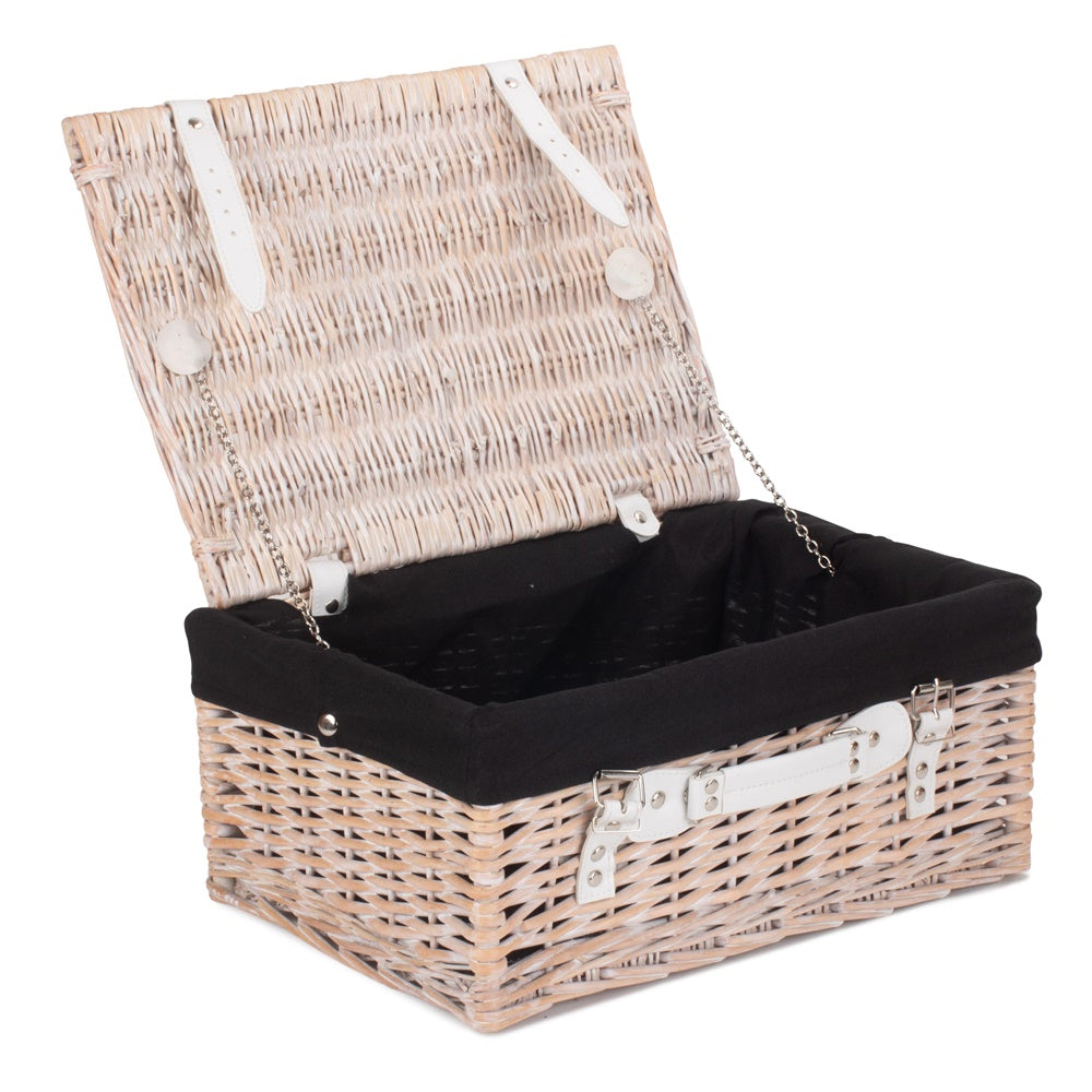 Wicker 41cm White Hamper